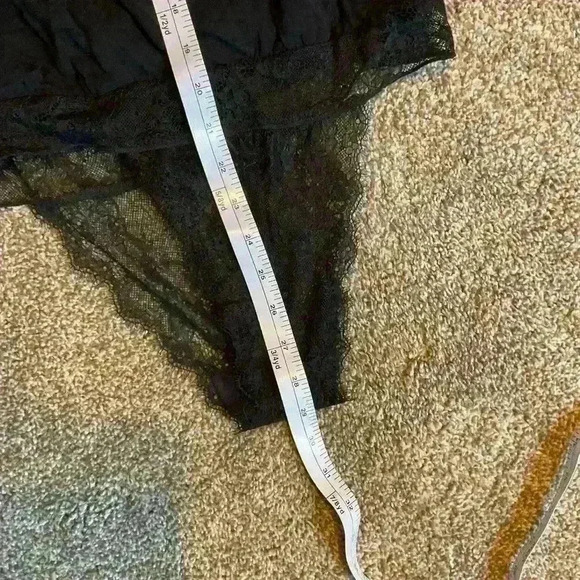 Free People Intimately Elsa black bodysuit with lace bottom. Size XS - Picture 6 of 8